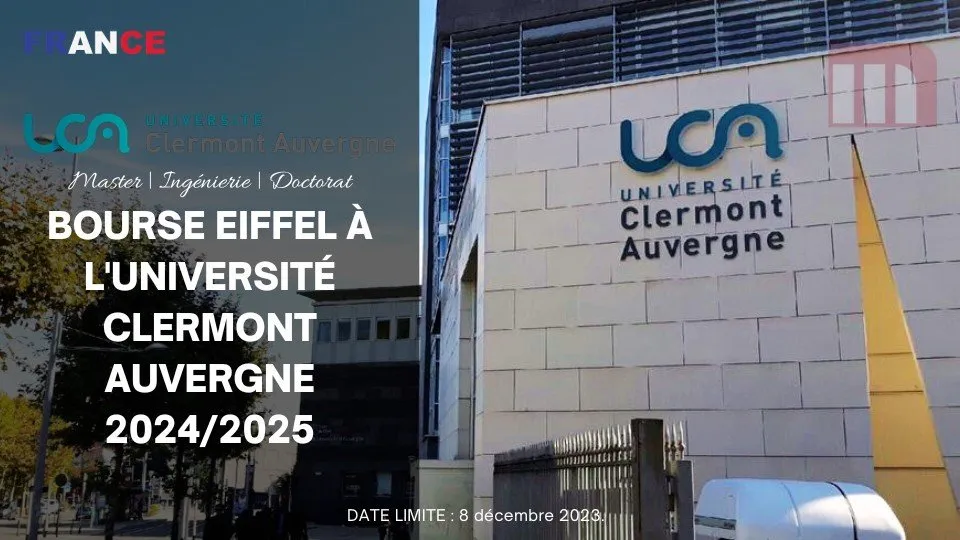 Bourse Eiffel A Luniversite Clermont Auvergne 20242025 Réseau Scolaire 